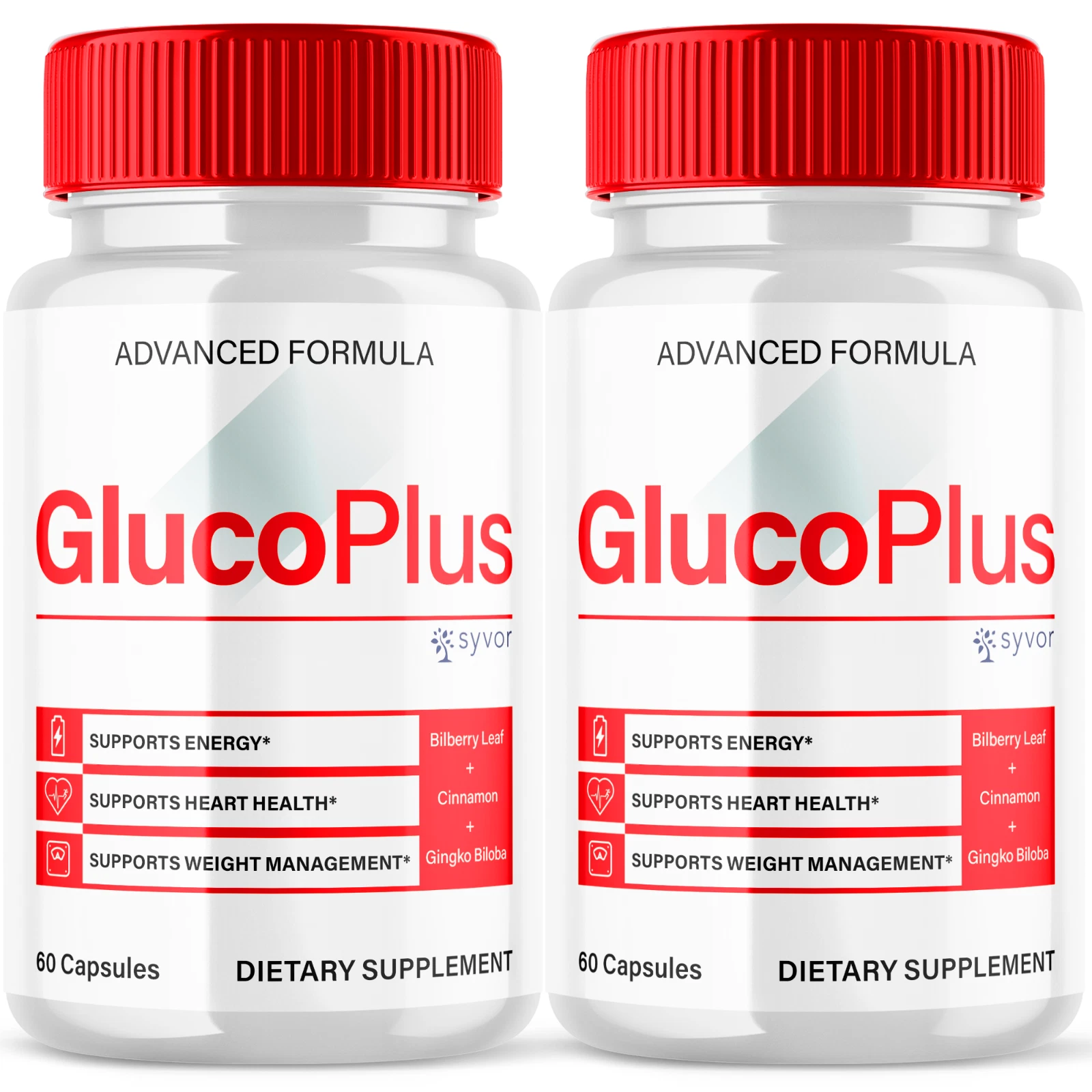 Glucoplus Advanced Formula All Natural Glyco Support Formula Gluco Plus 120 Caps