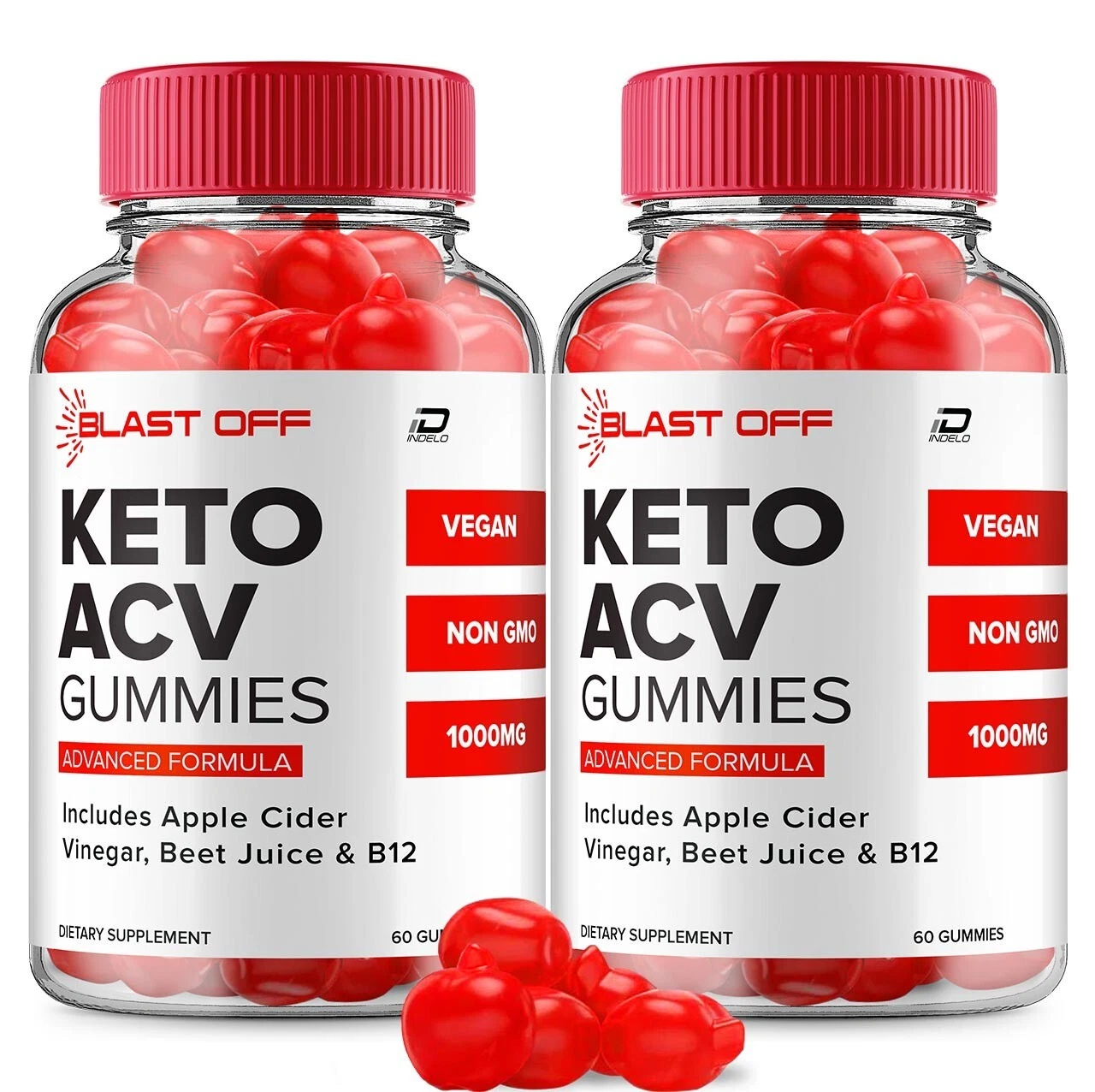 (2 Pack) Blast Off Keto ACV Gummies Supplement - Blast Keto ACV Gummy