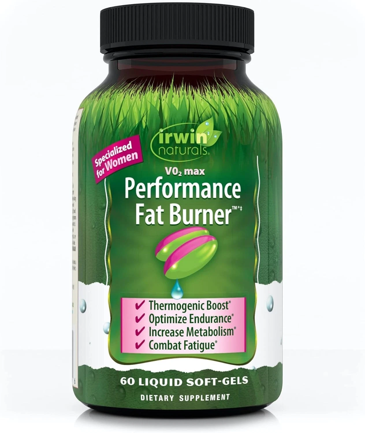 Irwin Naturals V02 Max Performance Fat Burner 60 Liquid Soft-Gels EXP 12/2025