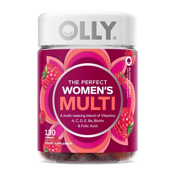 OLLY Women's Multivitamin Gummy- Health & Immune Support- Berry- 130 Ct