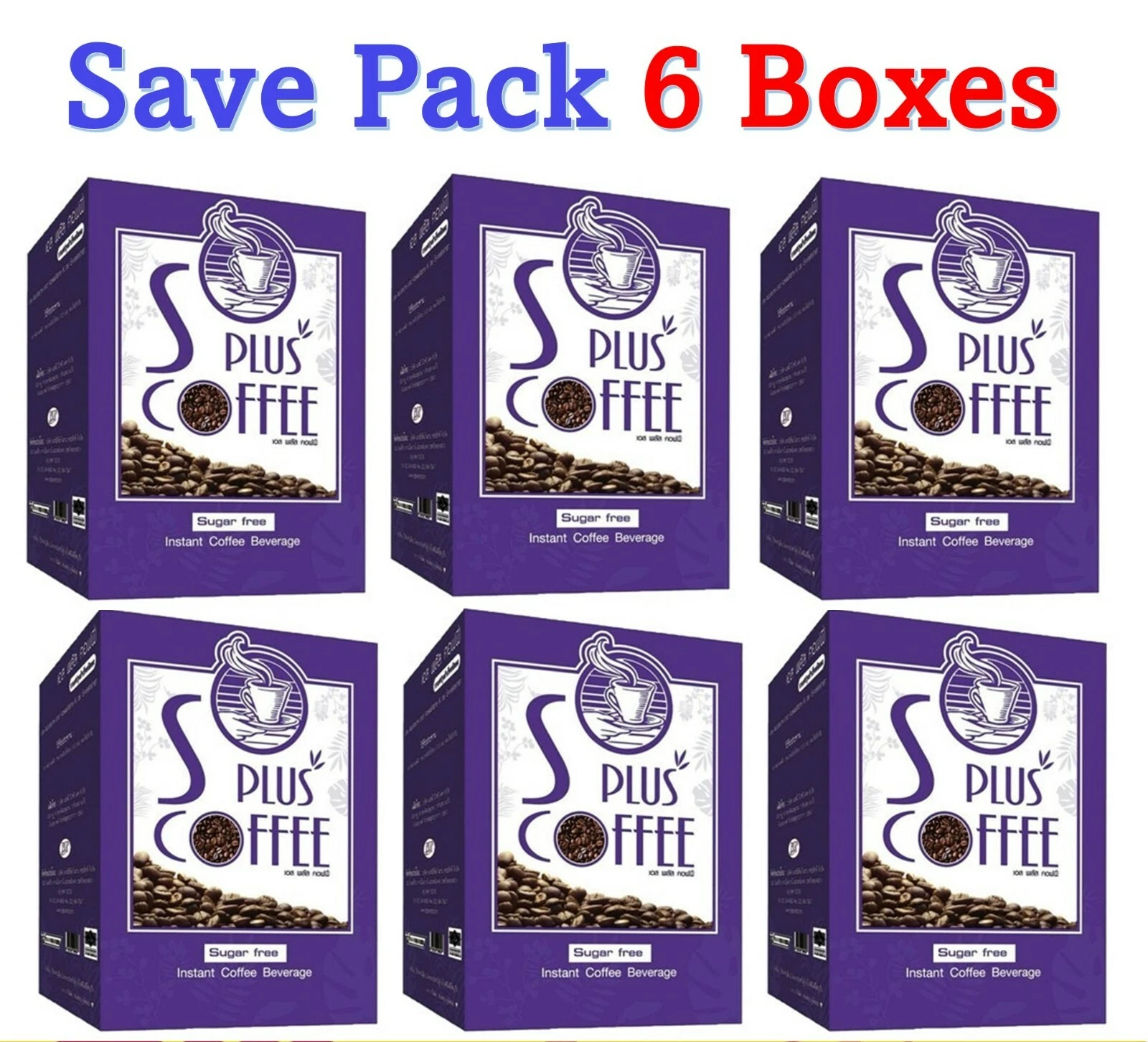 6 x Bota-P S Plus Coffee Burn Diet Weight Management Control Slim Beauty Shape
