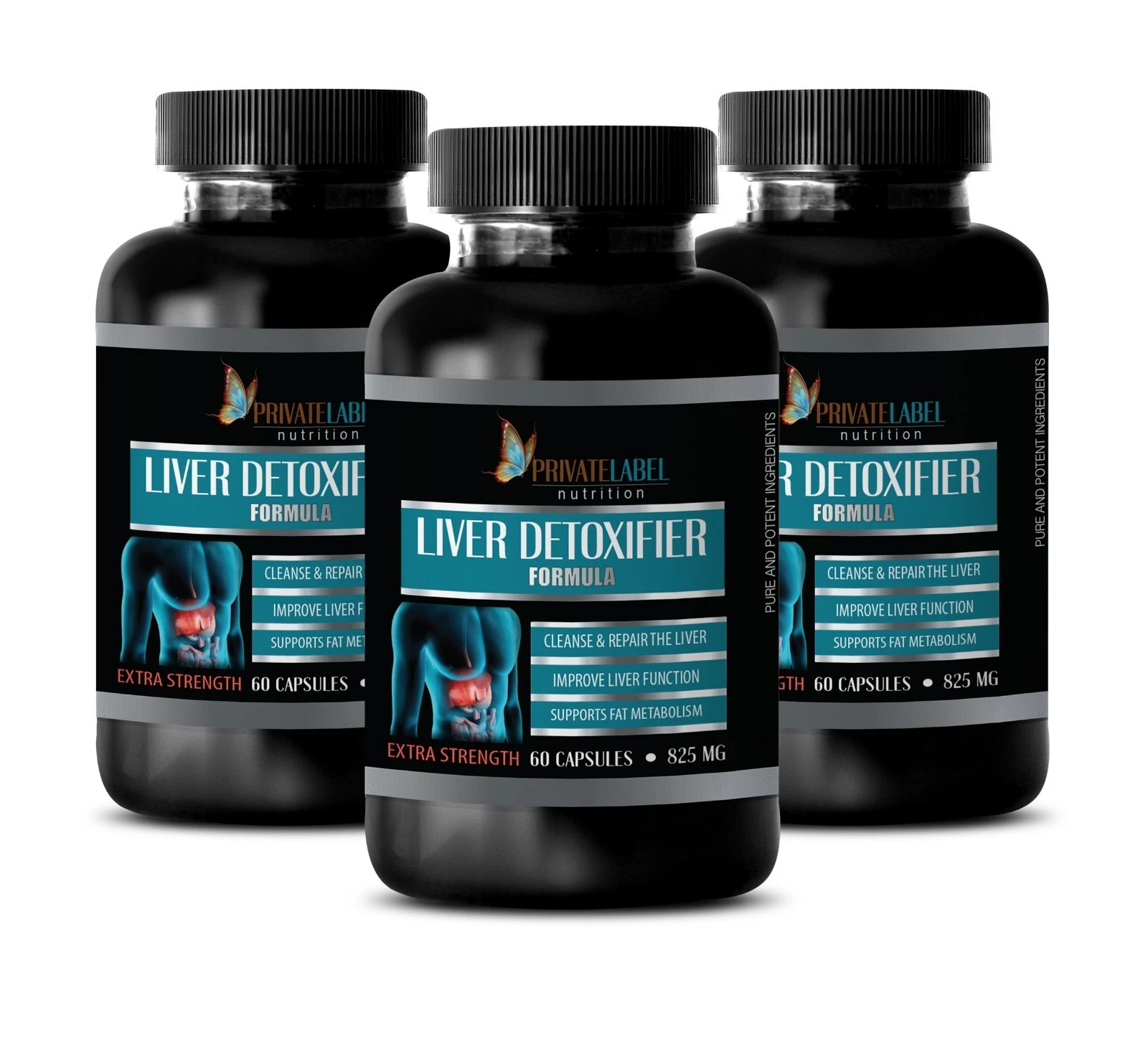 cleanse detox - LIVER DETOXIFIER FORMULA - dandelion root extract - 3 Bottles