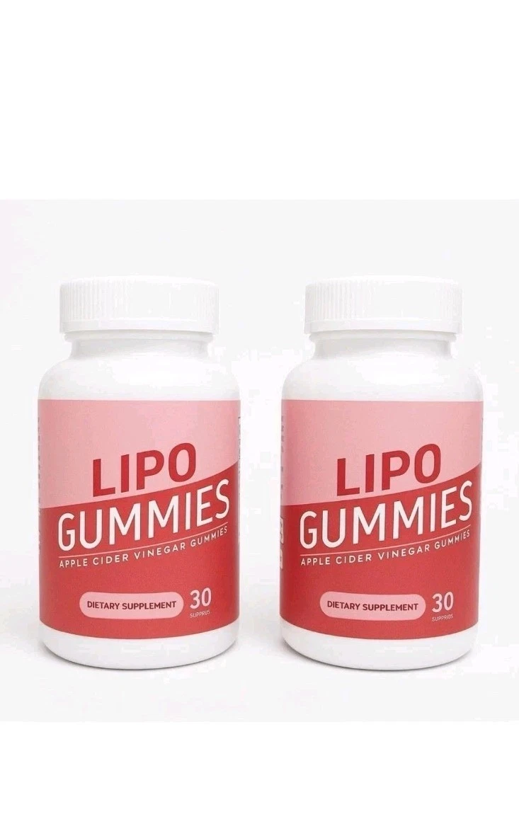 Lipo Apple Cider Vinegar Gummies 30 Gummies (Lot of 2)