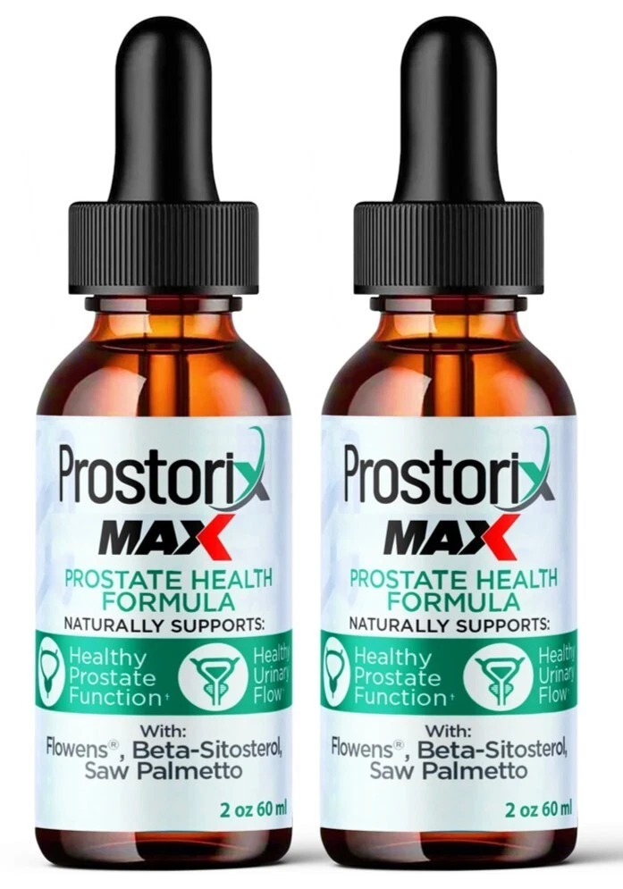 (2 Pack) Prostorix MAX Advanced Urinary Aid Drops to Support Prostate Functions
