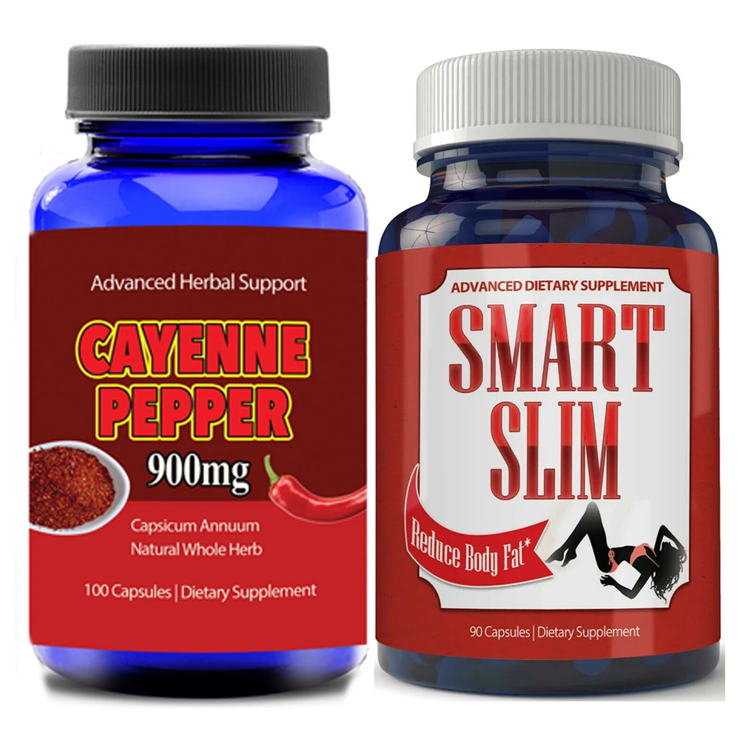 Cayenne Pepper Weight Loss Capsules Smart Slim Body Fat Burn Dietary Supplements