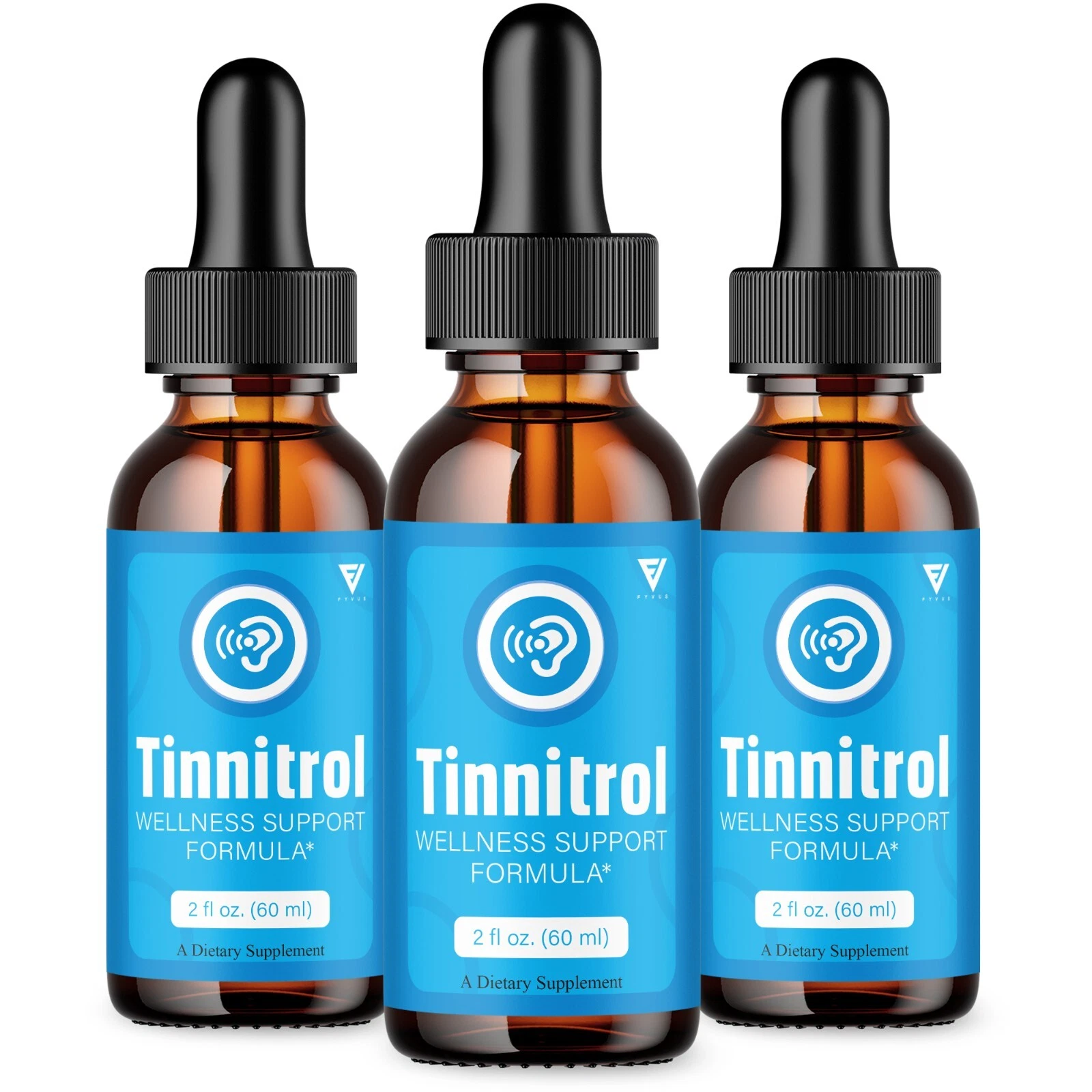 (3 Pack) Tinnitrol Tinnitus Drops, Tinnitrol Advanced Support (6oz)