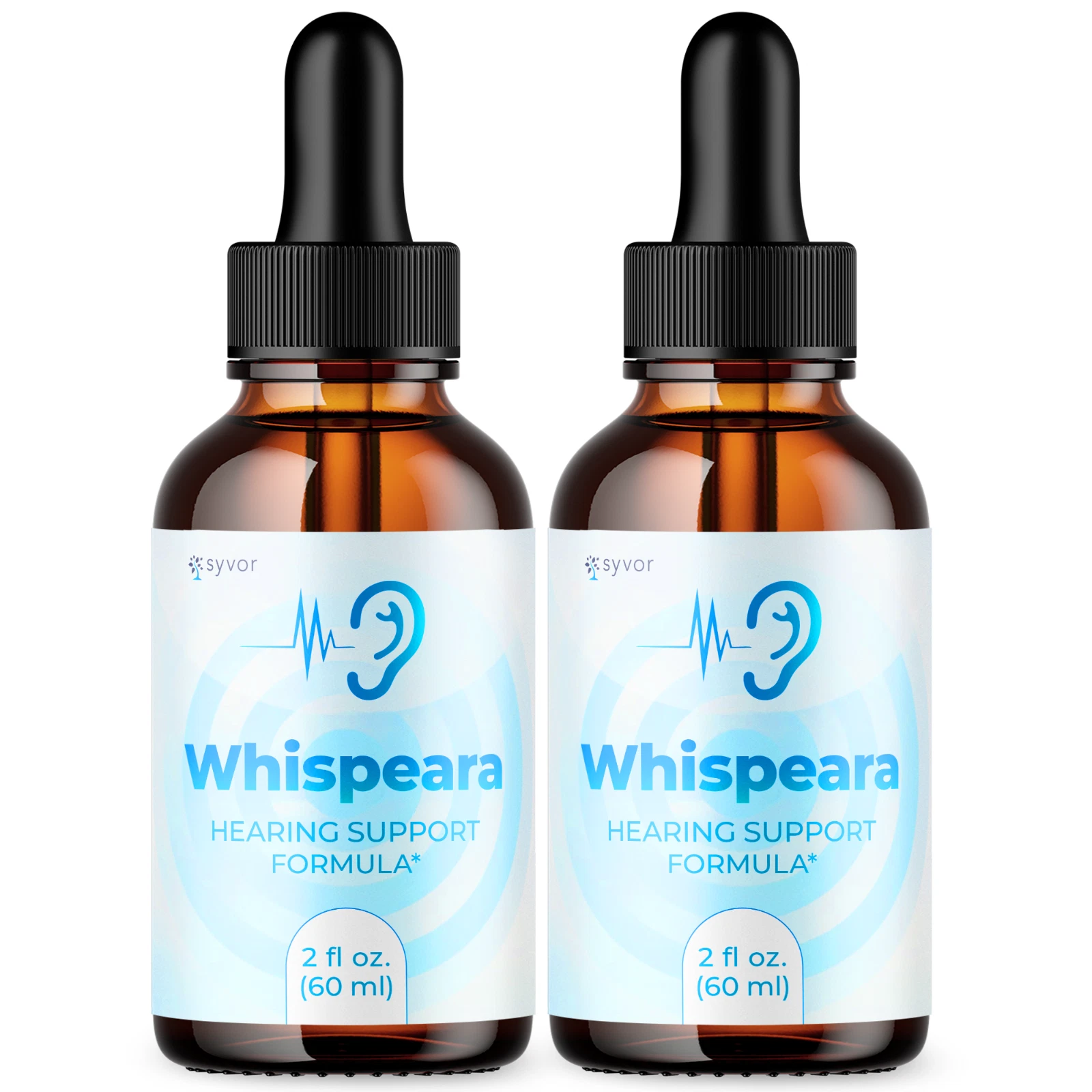 (2 Pack) Whispeara Ear Drops For Tinnitus Supports, Ear Relief & Healthy Eardrum