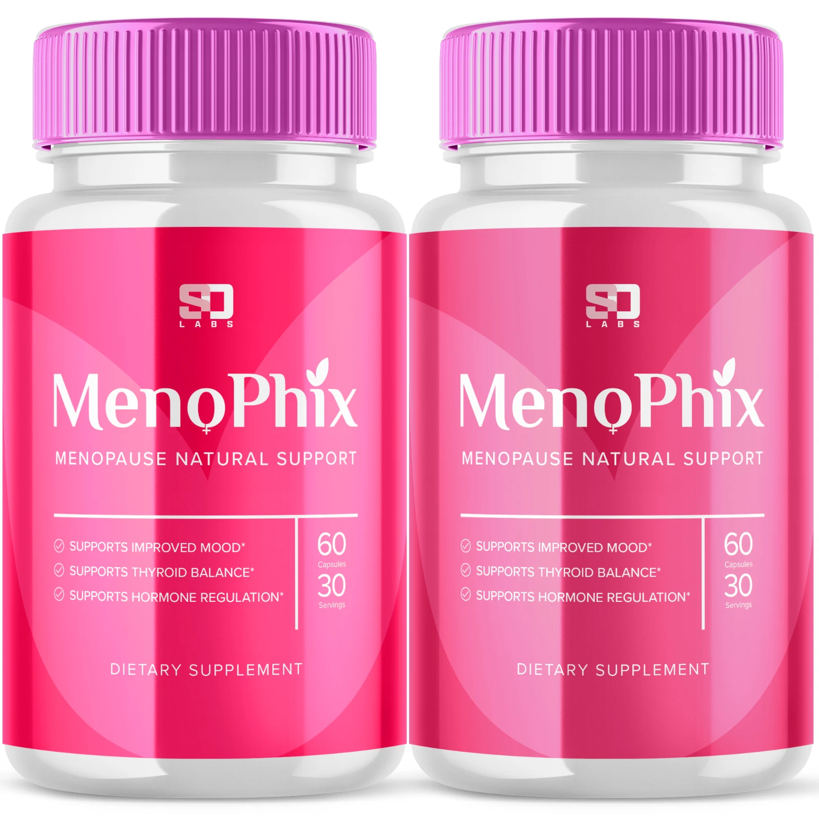 MenoPhix Capsules: Menopause support, hormonal balance, and comfort (2 Pack)