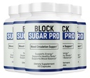 (5 Pack) Block Sugar Pro Capsules, Advanced Blood Support Formula