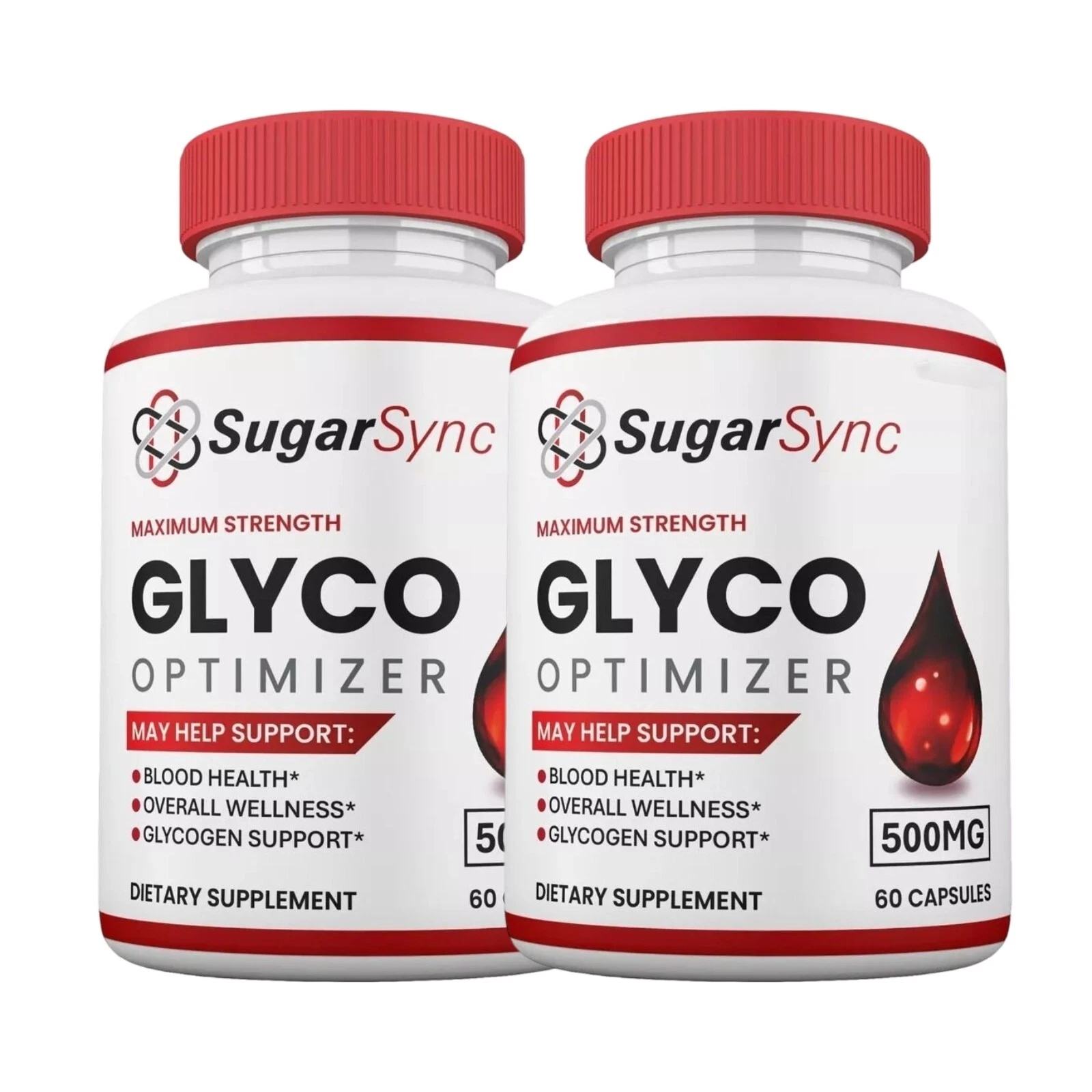 2-Pack Sugar Sync Glyco Optimizer, SugarSync for Glycogen Support - 120 Capsules