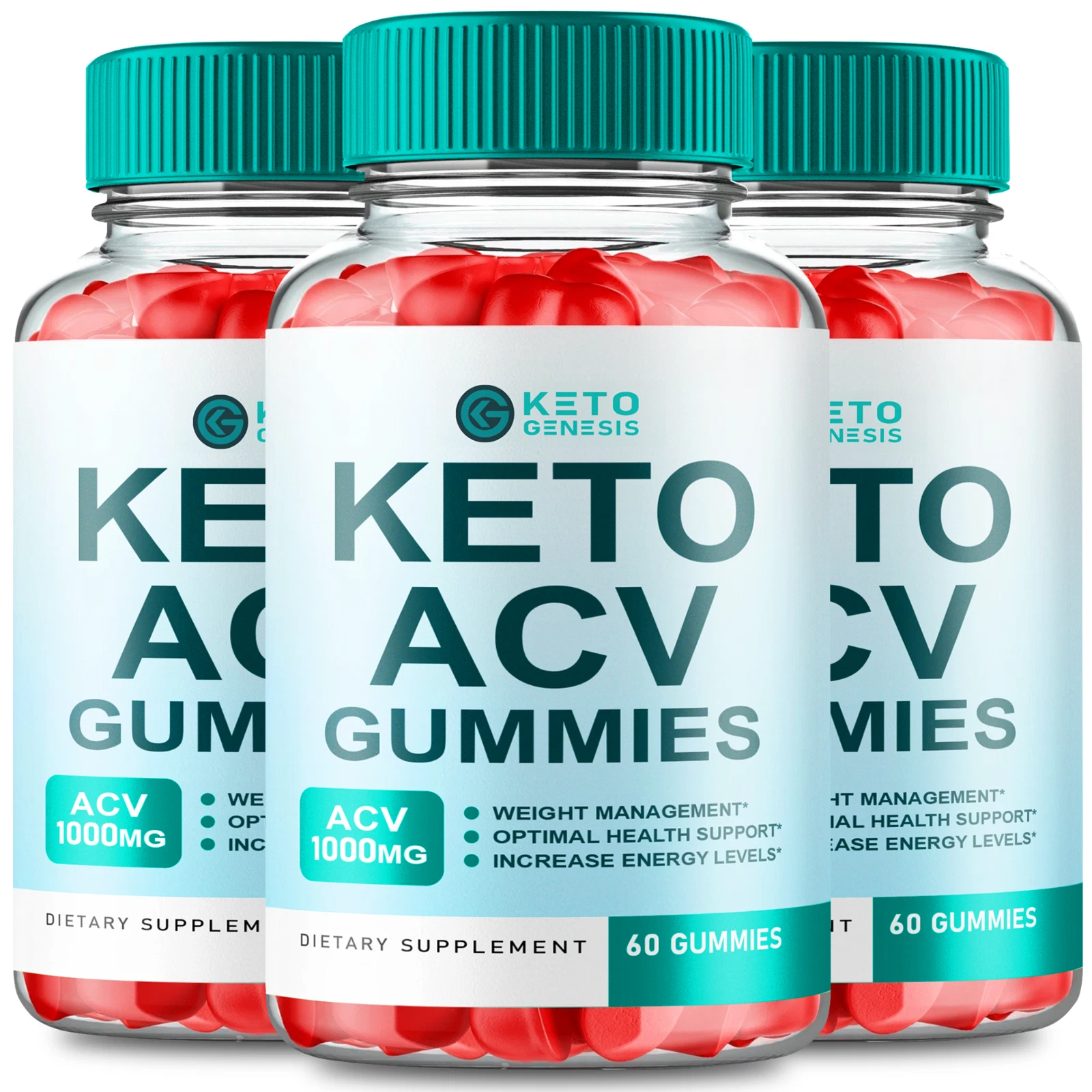 (3 Pack) Keto Genesis Gummies, Genesis Keto ACV Keto Gummies (180 Gummies)