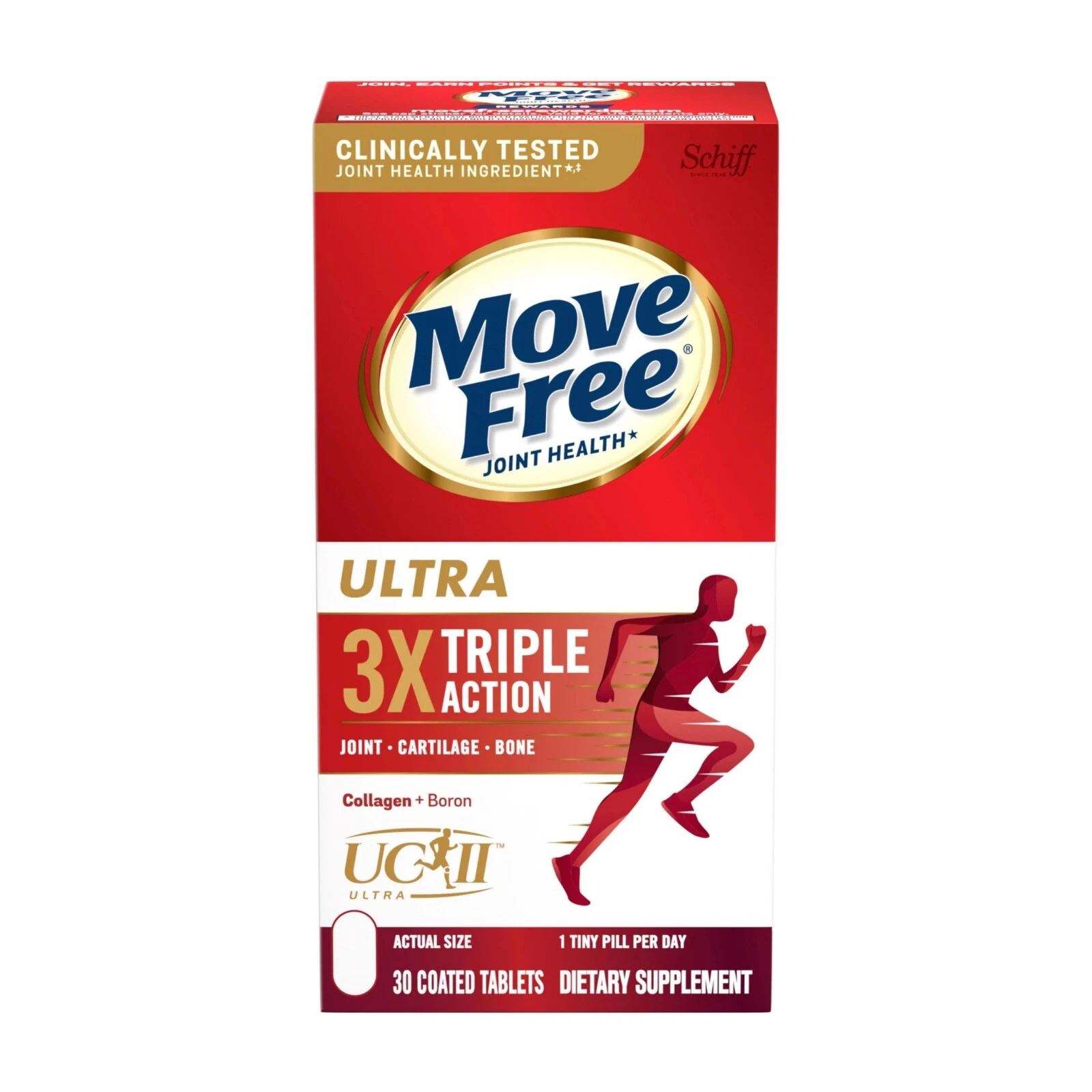 Move Free Ultra Triple Action 3x Joint Support Supplement 64ct EXP 06/27 NEW