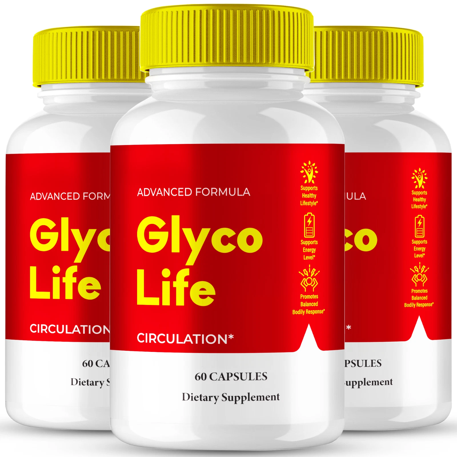 (3 Pack) Glyco Life Blood Pills, GlycoLife Healthy Circulation & Stable Levels