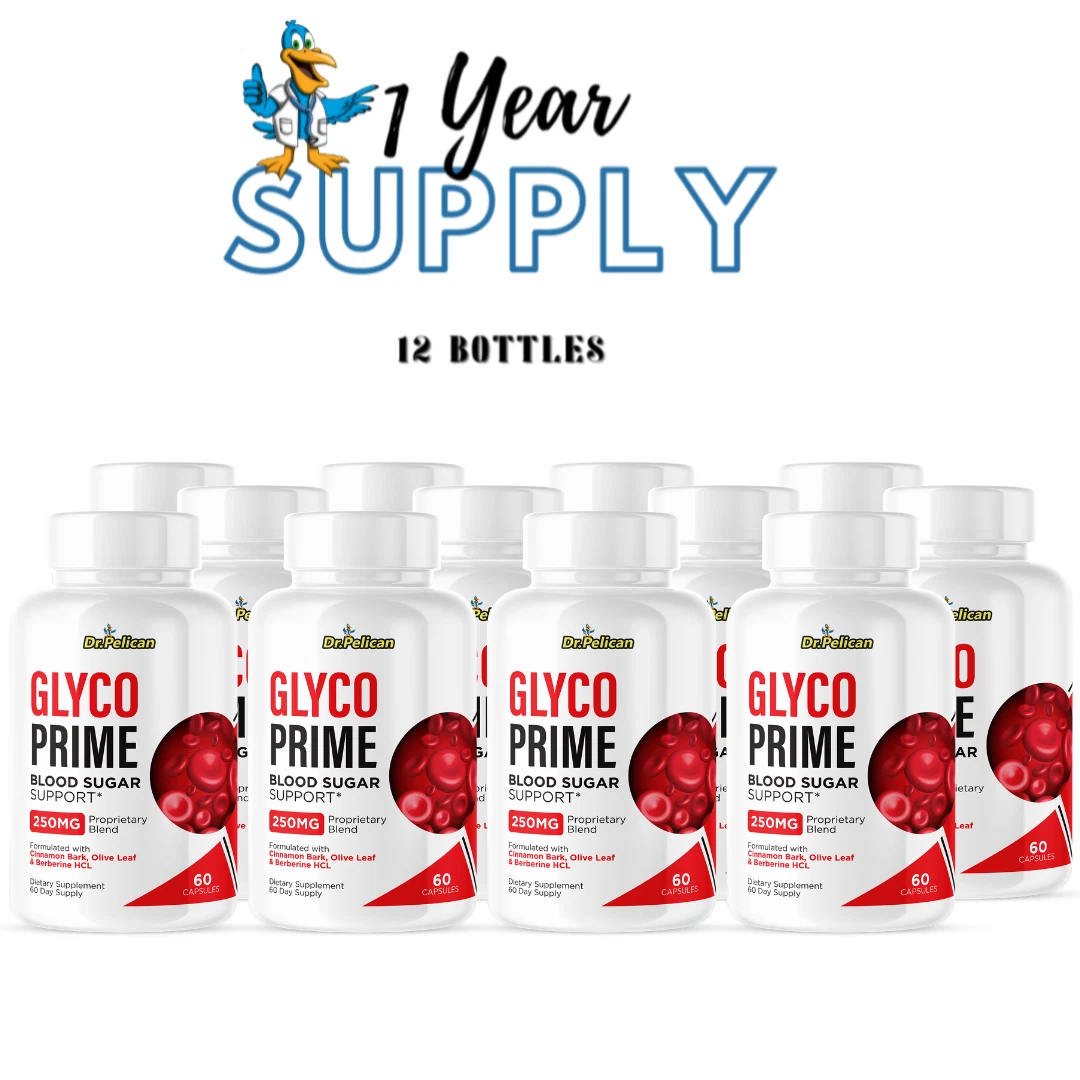Glyco Prime- Blood Sugar Support- 12 Bottles- 720 Capsules