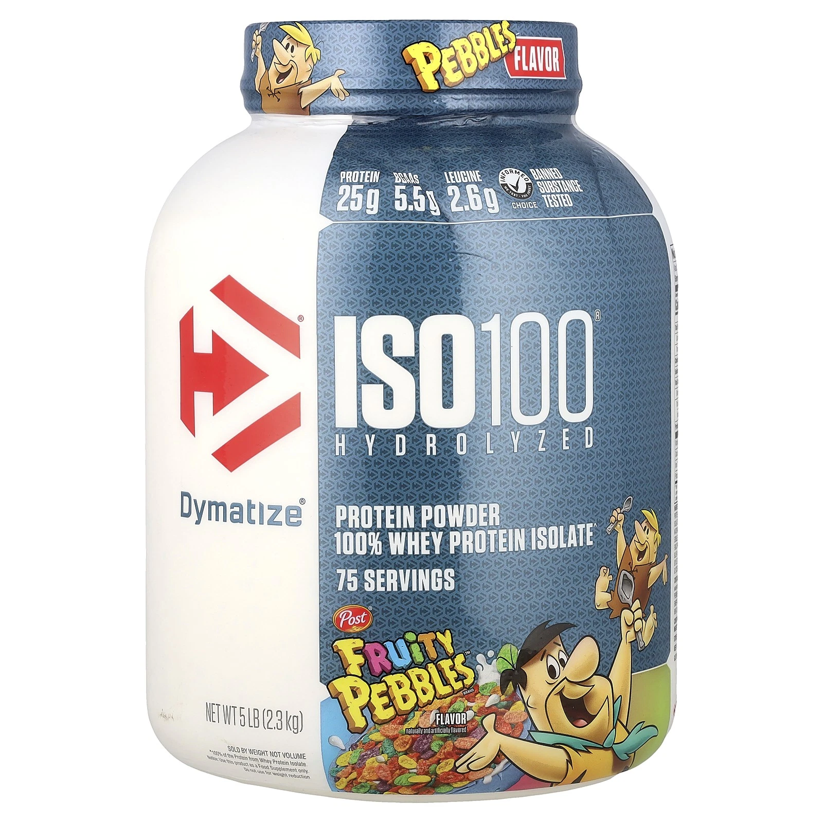 ISO100® Hydrolyzed, 100% Whey Protein Isolate, Fruity Pebbles, 5 lb (2.3 kg)