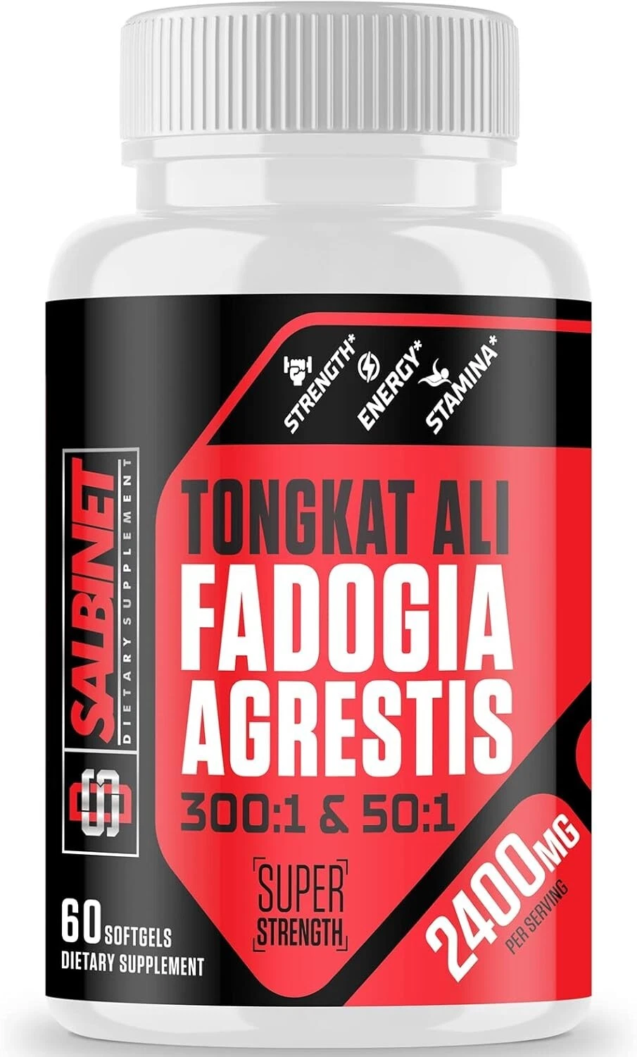 Organic Fadogia Agrestis 1400mg & Tongkat Longjack 1000mg Supplement Performance