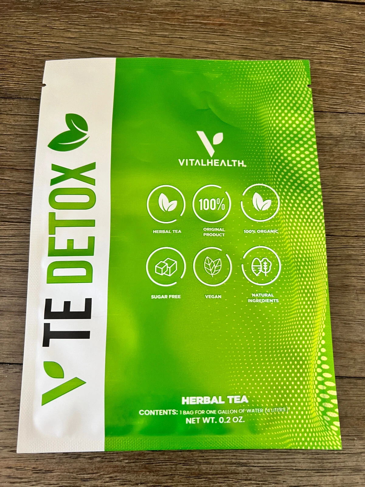 Vital Health V-TEDETOX All Natural Herbal Tea Detox Lot of 2 NIB