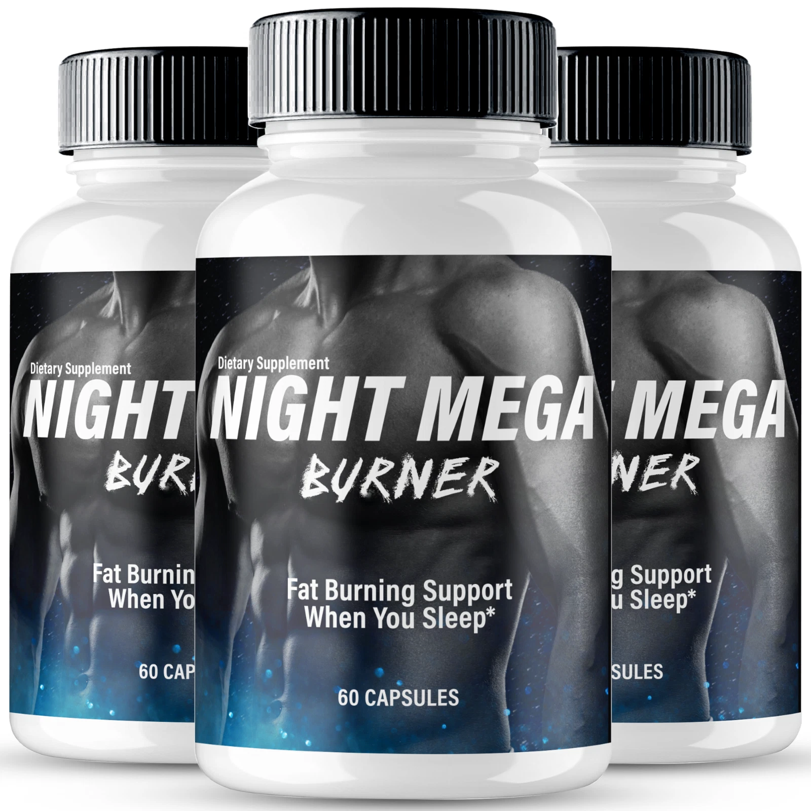 (3 Pack) Night Mega Burner Keto Advanced Weight Loss Pills to Burn Fat Energy