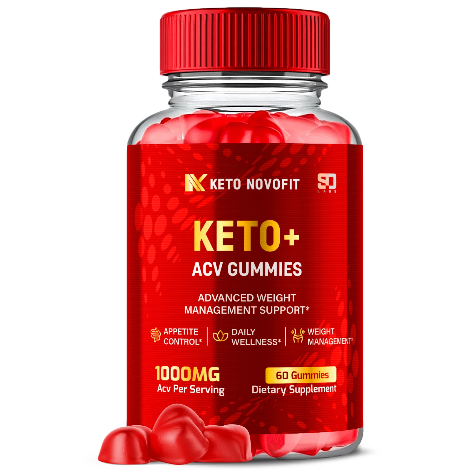 Keto Novofit ACV, Keto Novofit ACV Gummies Advanced Weight Loss (60 Gummies)
