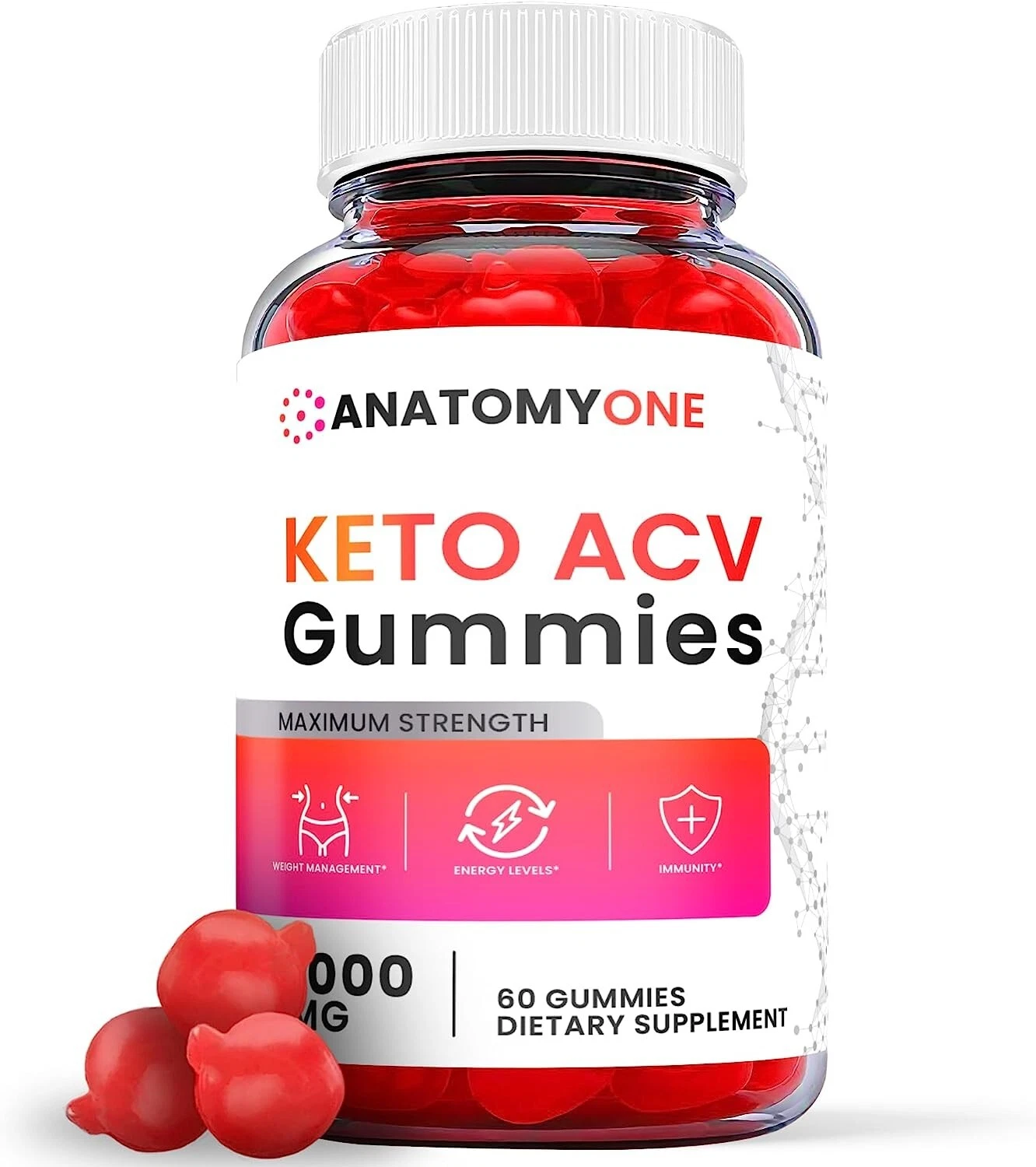 Anatomy One Keto Gummies - Keto ACV GummYs For Weight Loss OFFICIAL (1 Pack)