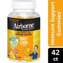 Airborne Vitamin C & Zinc Immune Support Gummies, Honey Lemon Flavor, 42 Count