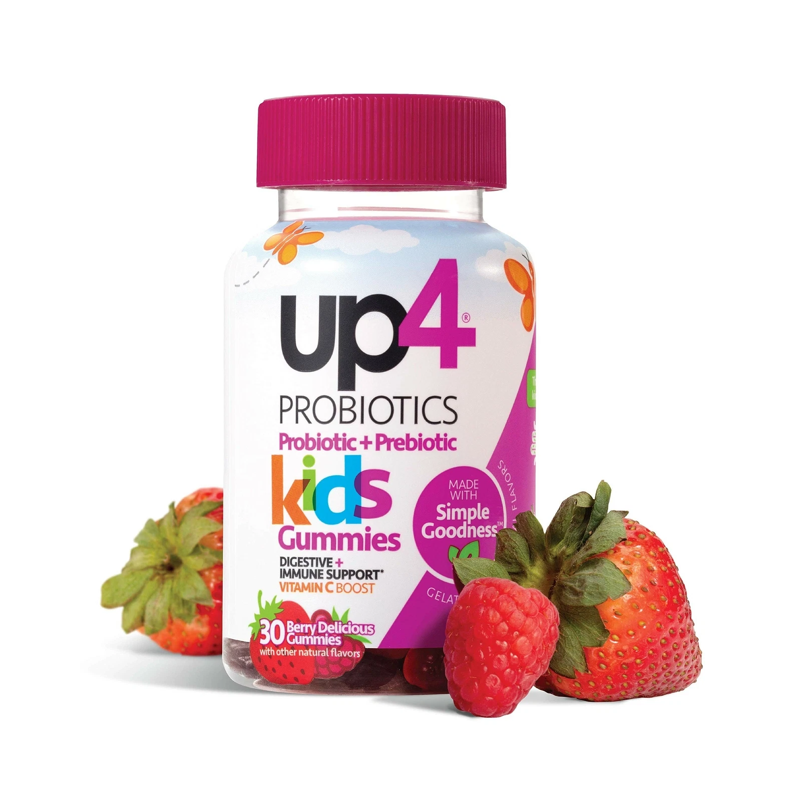 up4 Kids Probiotic Gummies Digestive Immune Support Gelatin-free Vegan Non-GMO