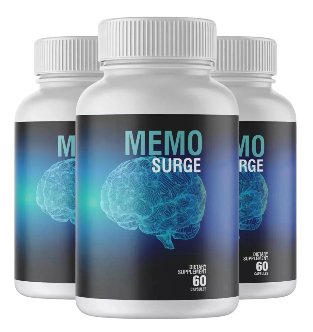 Memo Surge All Natural Mind Boost Formula Dietary Supplement 180 Capsules 3-Pack