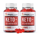 (2 Pack) RapidCharge Keto ACV Gummies, Rapid Charge for Weight Loss & Energy