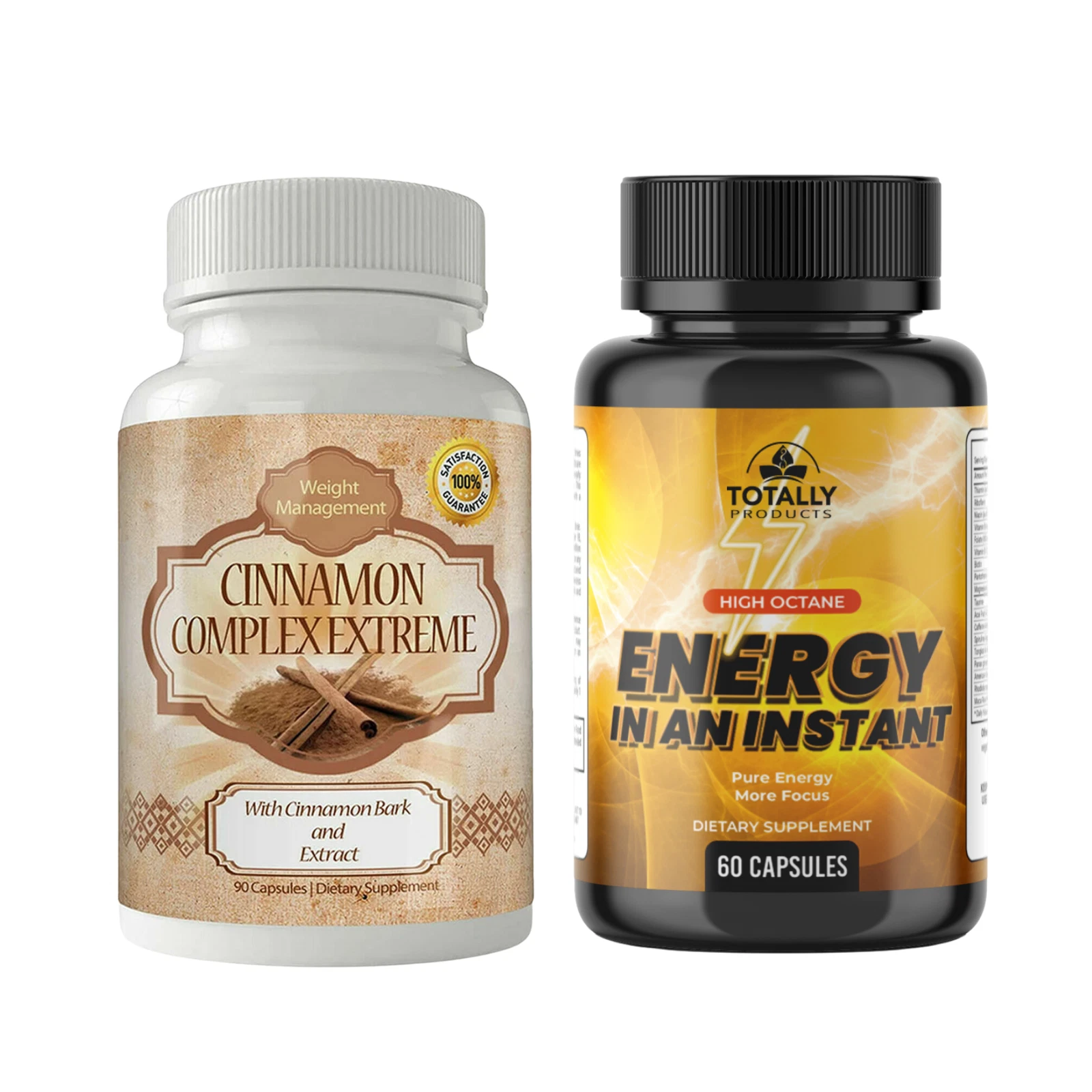 Cinnamon Bark Weight Loss Pills & Energy Boost Brain Health Memory Supplement