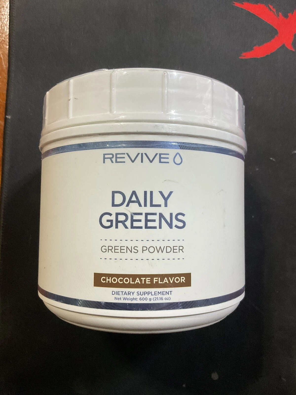 Revive MD Daily Greens Powder 30SRV Superfood Chocolate Sealed Cracked Lid