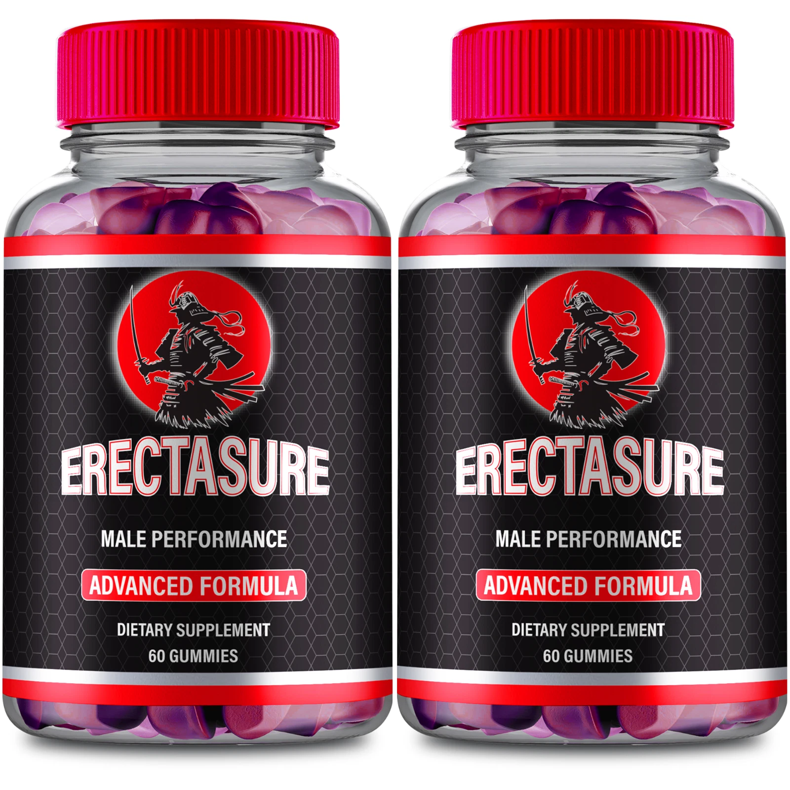 (2 Pack) Erectasure Gummies for Men, Male Performance Gummies for Endurance