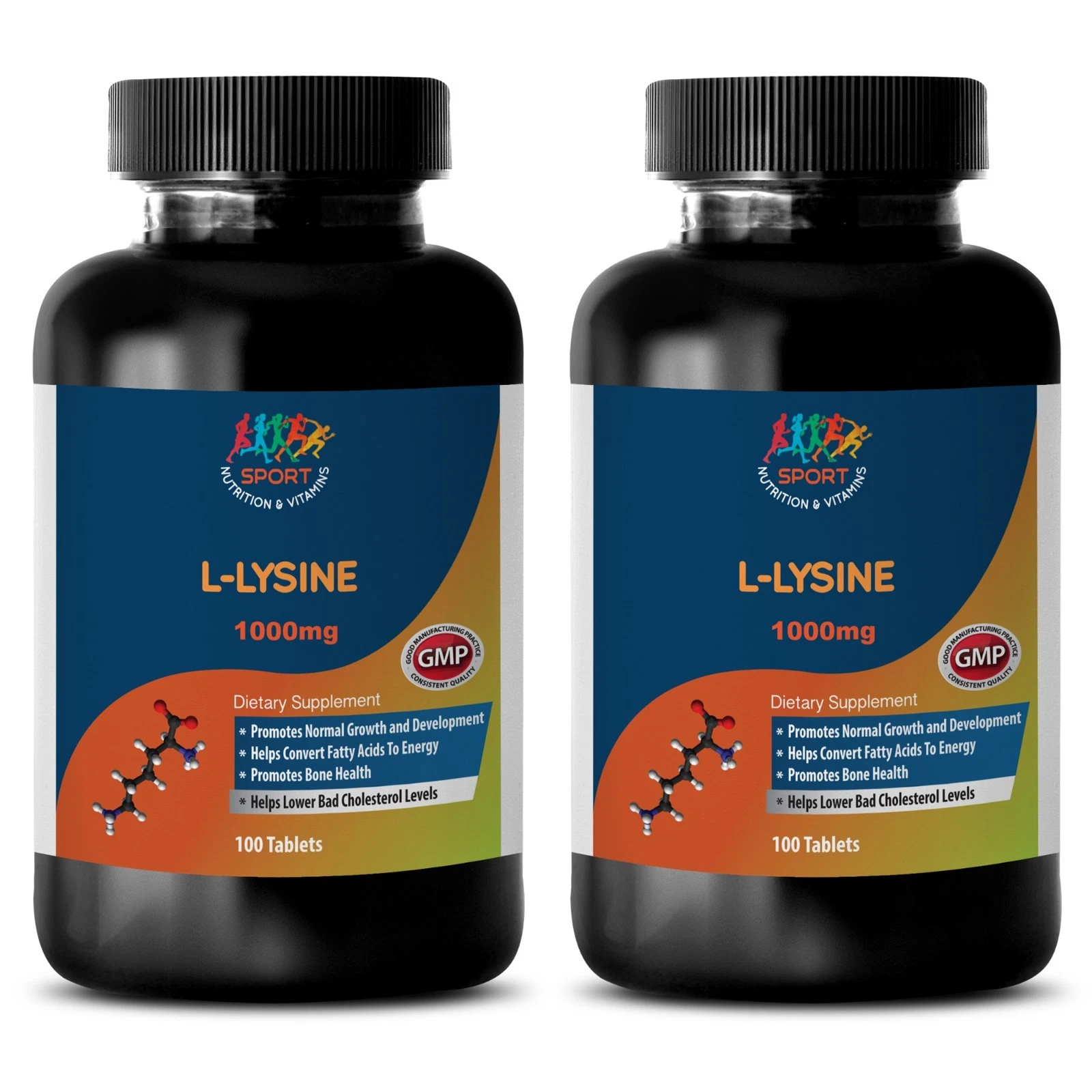 memory enhancer - L-LYSINE 1000mg (2 Bottles) - increase athletic performance