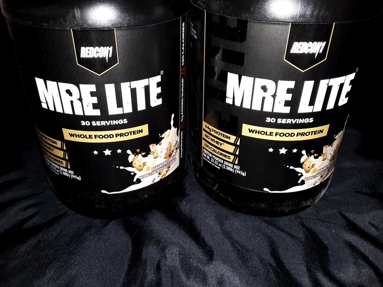 Brand New MRE LITE Protein Powder Banana Nut Bread Flavored 2-pack/33.33 oz. ea.