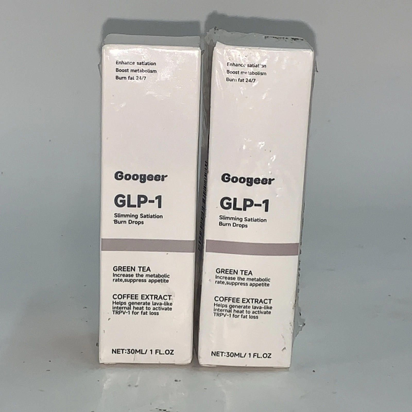 Googeer GLP-1 Weight Loss Slimming Satiation Fat Burning Drops 30ml Two Pack