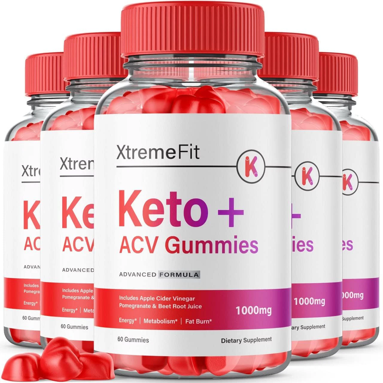 Xtreme Fit Keto ACV Gummies, Extreme Fit Keto Gummies for Weight Loss ( 5 Pack )