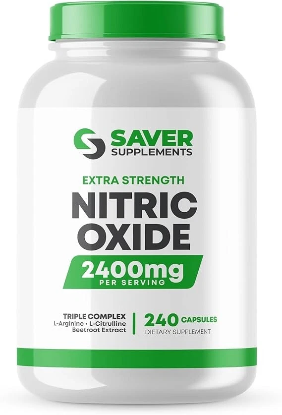 Nitric Oxide Booster Supplement L-arginine, L-citrulline Extra Strength-240caps