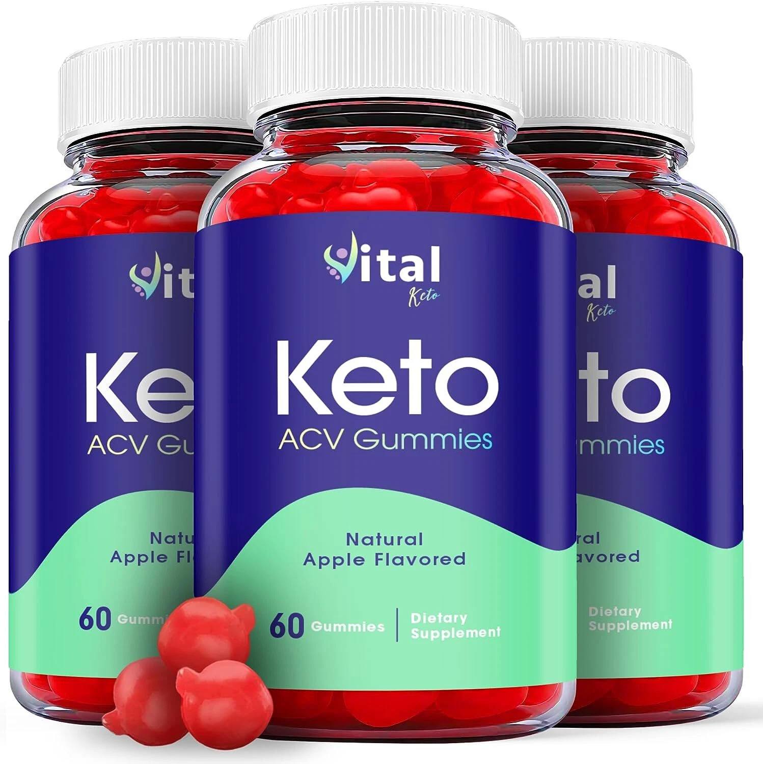 Vital Keto Gummies - Vital Keto ACV Gummys For Weight Loss OFFICIAL - 3 Pack