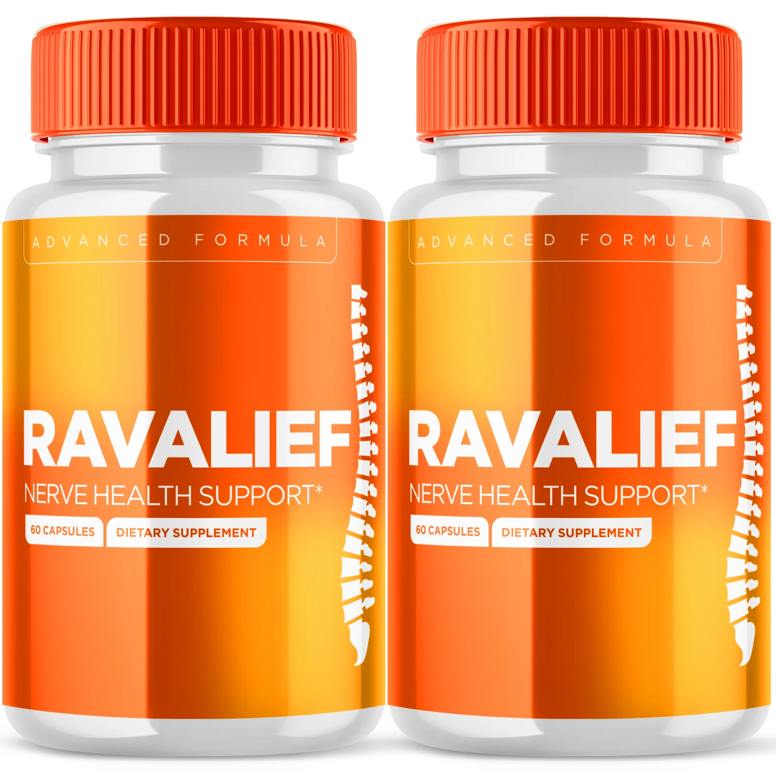 Ravalief Advanced Nerve Health Support Pills Natural Vitamin Supplement 120 Caps