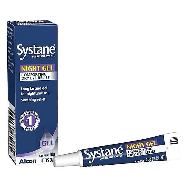 Systane Night Gel Comforting Dry Eye Relief 10g 0.35Oz PACK OF 2,exp.05/2026
