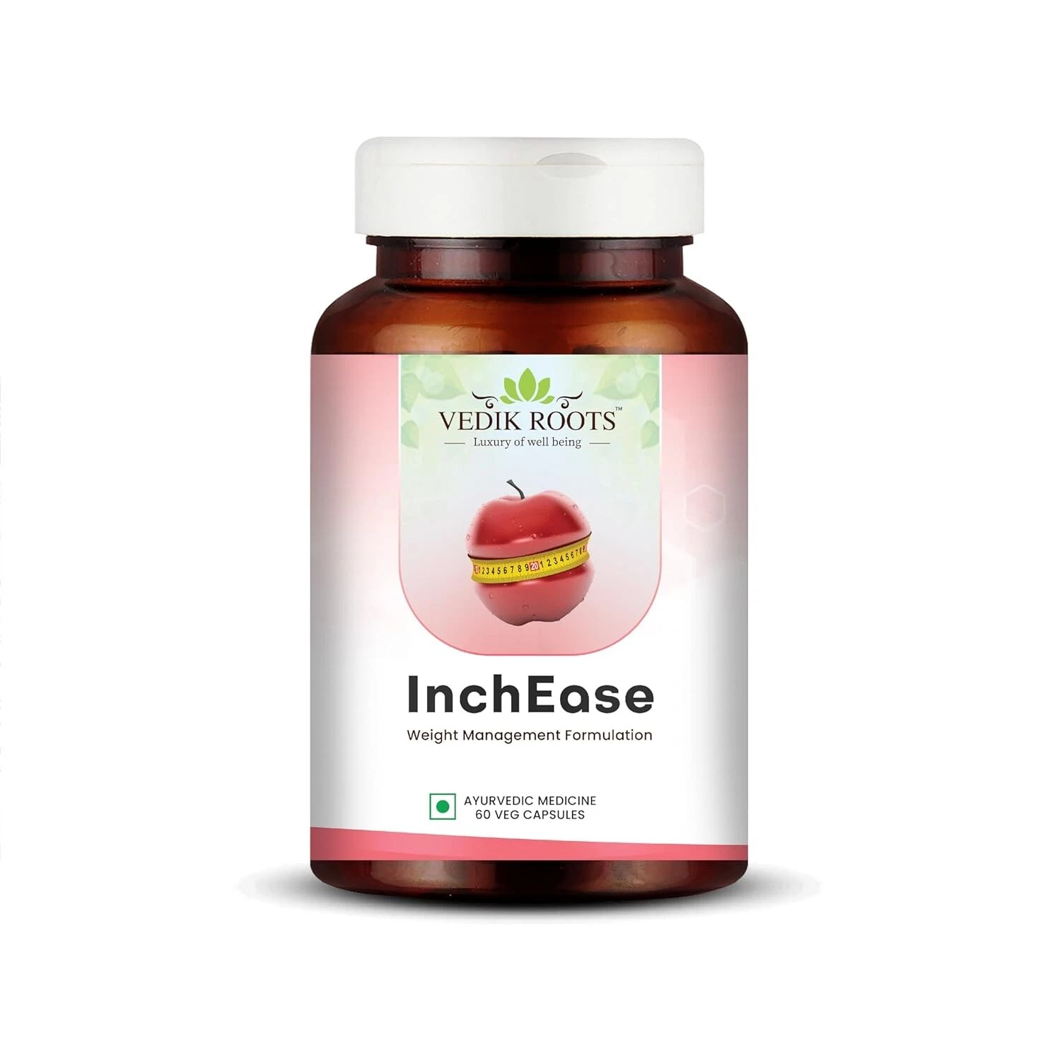 InchEase - Ayurvedic Fat Burner & Weight Management | 60 Veg Capsules