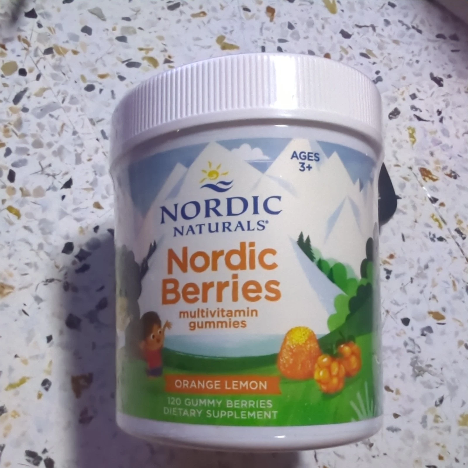 Nordic Naturals Nordic Berries Multivitamin for Kids - Orange Lemon Flavor 120Ct
