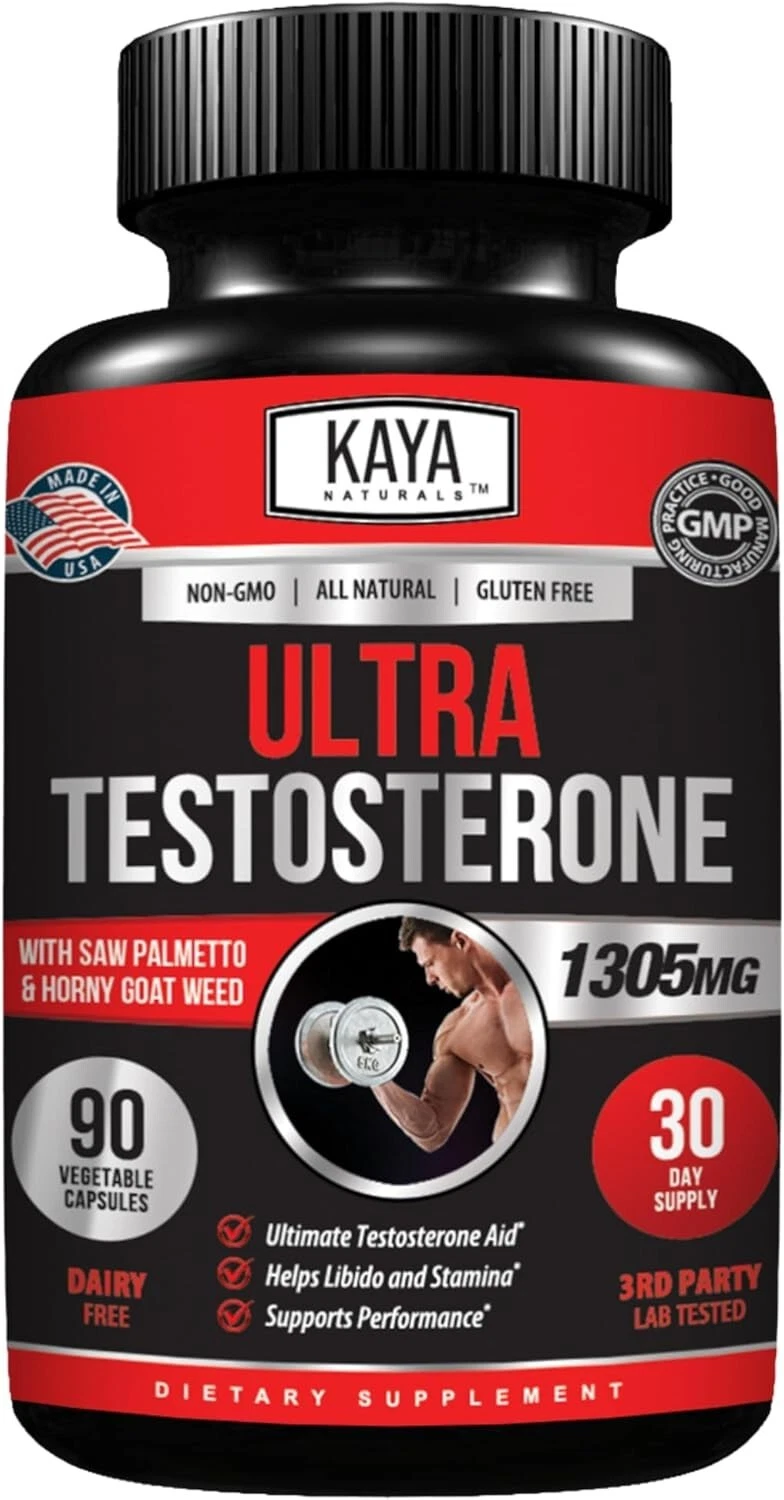 Kaya Naturals Ultra Testosterone Booster 90 Ct – Free Shipping