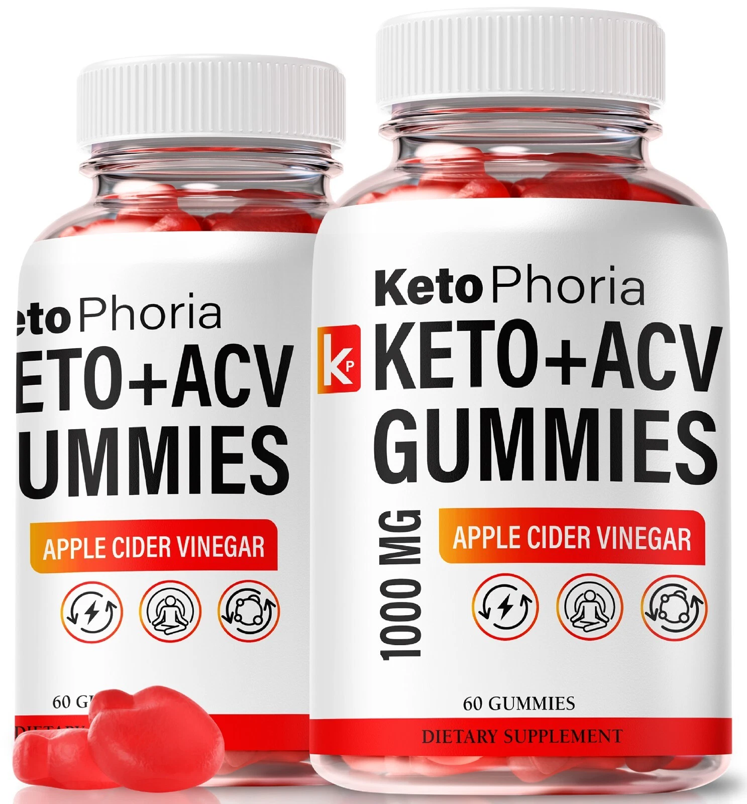 (2 Pack) KetoPhoria Advanced ACV Gummies to Support Weight Loss