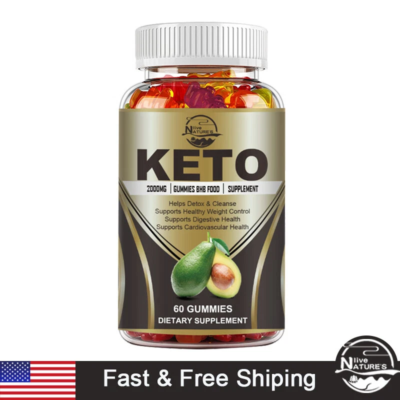 Advanced Keto Diet Gummies Weight Loss Fat Burner Dietary Supplement Men Women