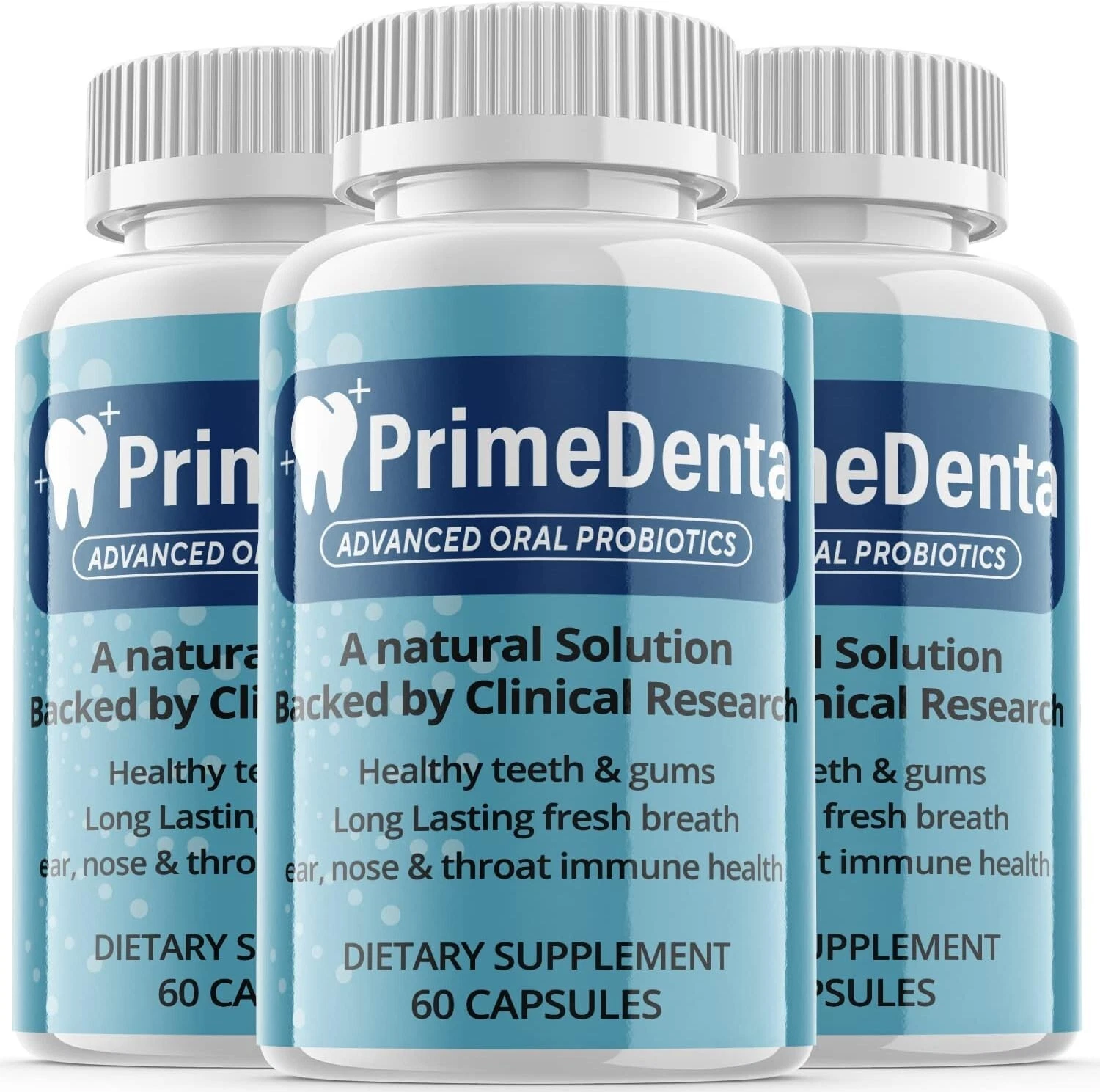 3 - Prime Denta Oral Probiotic - Dietary Supplement Pills For Teeth, Gums Repair