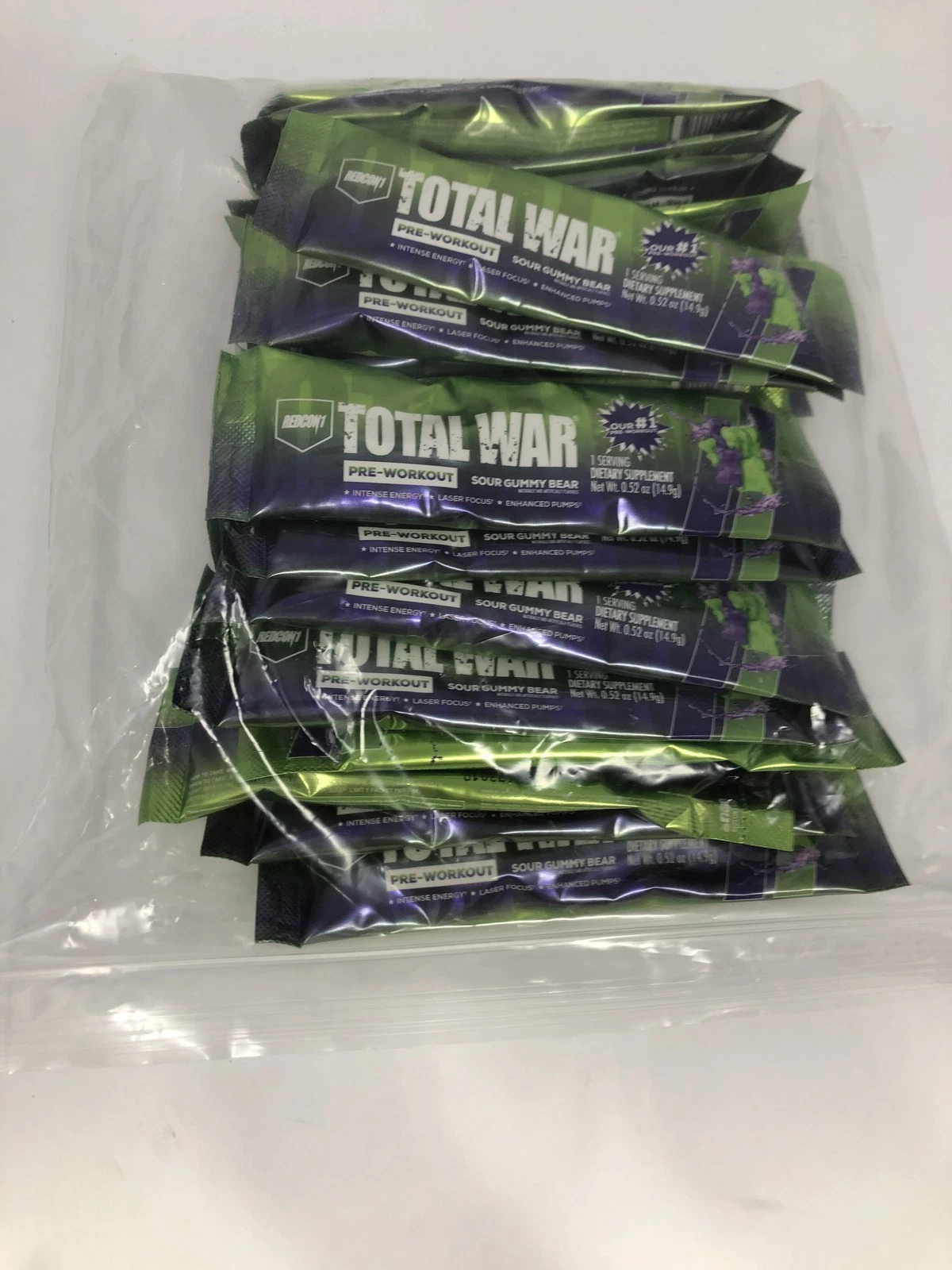 Total War Single Serving – REDCON1 sour gummy Bear (Bag 25 units)