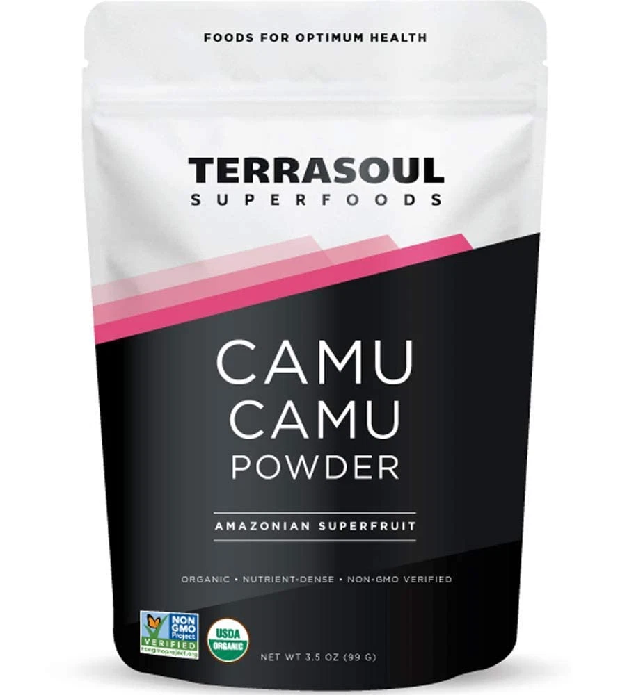 Terrasoul Superfoods Organic Camu Camu Powder,7 Oz 2 Pack Raw Vitamin C Immune