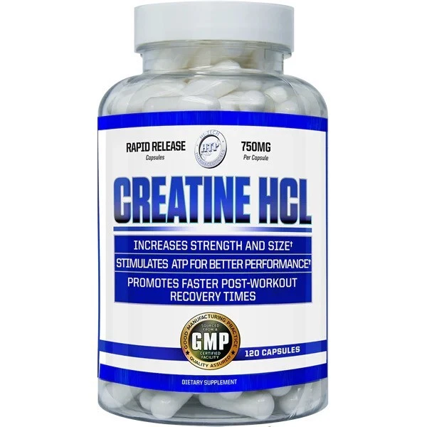 Hi Tech Creatine HCL 750mg 120 Caps Increases Strength and Size Stimulates ATP
