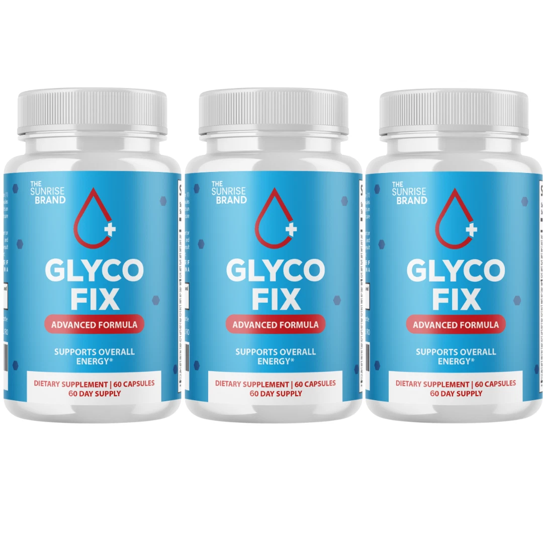 Glyco Fix - Blood Sugar Supplement, Healthy Blood Sugar Support - 3 Bottles