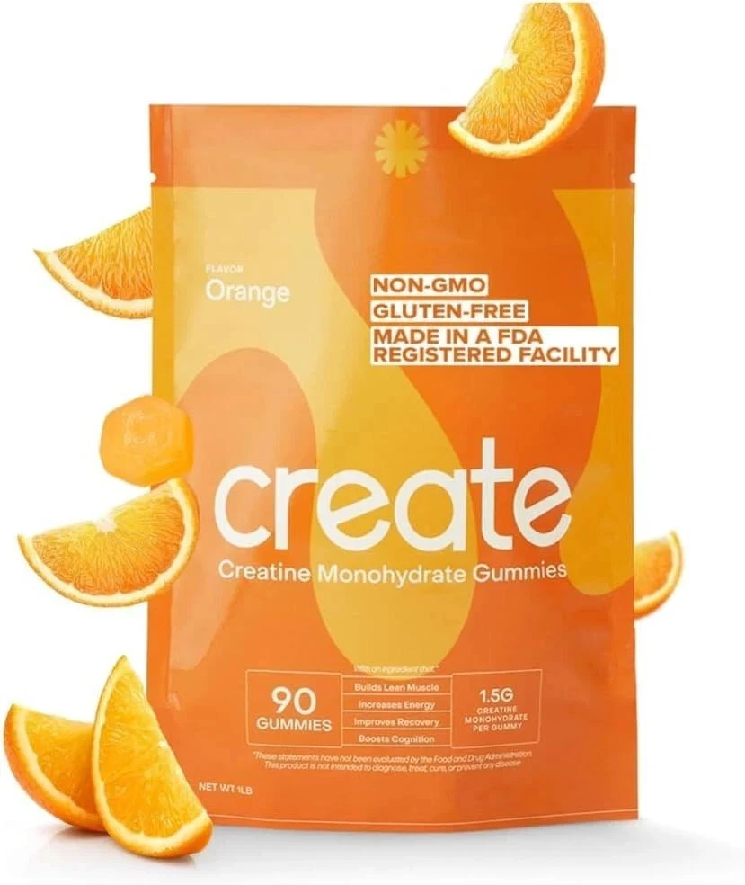 Create Creatine Monohydrate Gummies for Men & Women Boost Focus Strength and ...